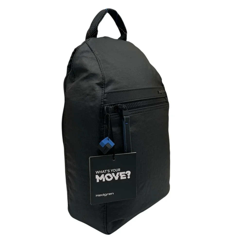 Hedgren Women's Vogue Small Backpack RFID Creased Black Size 12x10x3